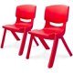 thumbnail image 1 of Set 2 Silla Infantil de Plástico Resistente para Niños | Diseño Ergonómico y Cómodo | Ideal para Casa, Escuela y Guardería (Rojo), 1 of 5