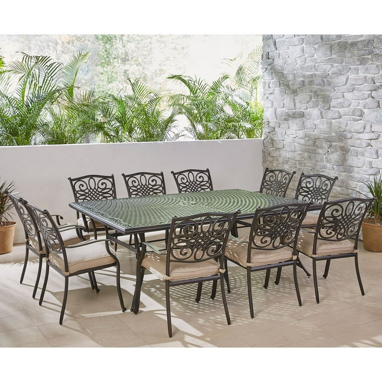 11 piece aluminum outdoor dining online set