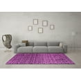 thumbnail image 3 of Ahgly Company Indoor Round Abstract Pink Modern Area Rugs, 6' Round, 3 of 4