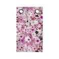 thumbnail image 1 of Floral Hanging Pocket Organizer, Continuous Butterflies Flower Petals Leaves Summer Arrangement Print, Printed Polyester Storage Bag with Pockets, 9" x 16", White Hot Pink Vermilion, 1 of 2