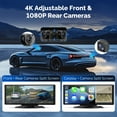 thumbnail image 4 of 10.26 in" Wireless Apple Carplay Screen,Android Auto Car Stereo,2.5k Dash Cam,Support 1080p Backup Camera DVR,magic box carplay, Mirror Link/Siri/Wifi/Bluetooth/Double Din/GPS, 4 of 12