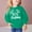 Green, variant on Nrmvnmi Toddler Boys Girls Christmas Sweatshirt Cute Graphic Print Pullover Tops Crew Neck Long Sleeve Holiday Fleece Lightweight Tops With Side Seam Loose Fit Trendy Sweatshirt