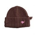 thumbnail image 2 of Children's Kids Girls Boys Thermal Lined Plain Hat Stretchy Beanie Hat 1 to 15 Yeas for Winter Autumn, 2 of 3