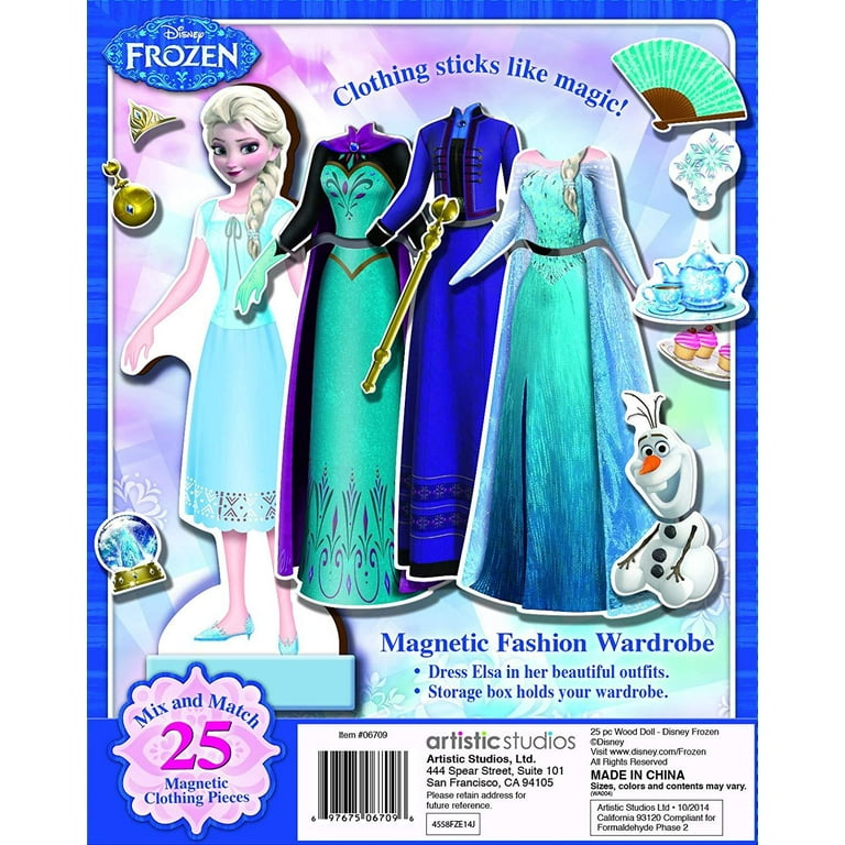 Elsa magnetic dress up doll hot sale