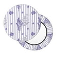 thumbnail image 2 of Kll Bouquet And Lavender Flowers Round Bar Chair Cushion Cover 12 Inch,Bar Stool Protector With Elastic, Soft Washable, 2 of 7