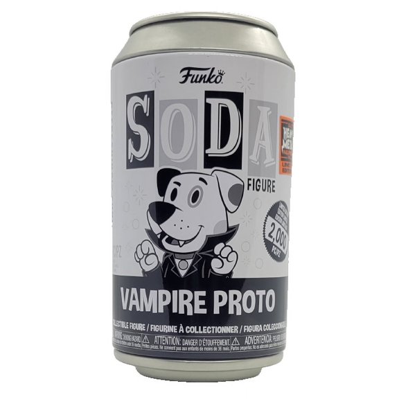 Funko Vinyl Soda Vampire Proto (Black & White) Heavy Metal Halloween 2023 Exclusive (2000 PCS) Sealed