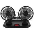thumbnail image 3 of KAKOWELY Ventilador portátil de doble cabezal para coche, ventilador de refrigeración automático, ventilador de circulación de aire giratorio para vehículo, 3 of 5