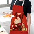 thumbnail image 4 of 1 Delantales de cocina lindos Navidad familia a juego para mujer hombres niño Chef delantal de trabajo, 4 of 5