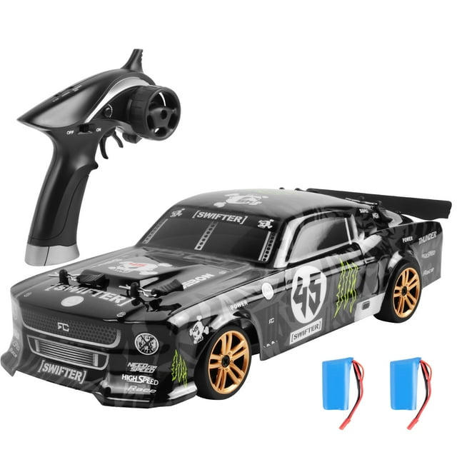 RC Drift Car 118 RC Car 2.4GHz 4WD 30kmh High Speed RC Race Car for Boys Gift RTR 2 Battery