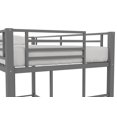 Your Zone Brittain Twin Metal Loft Bed, Silver - image 18 of 20