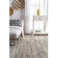 thumbnail image 3 of Avgari Creation Denim Jute Handmade Rectangle Living Room Area Rug Kitchen Outdoor Indoor Garden Farmhouse Rag Rug Carpet-5" Feet (60 inch), 3 of 4