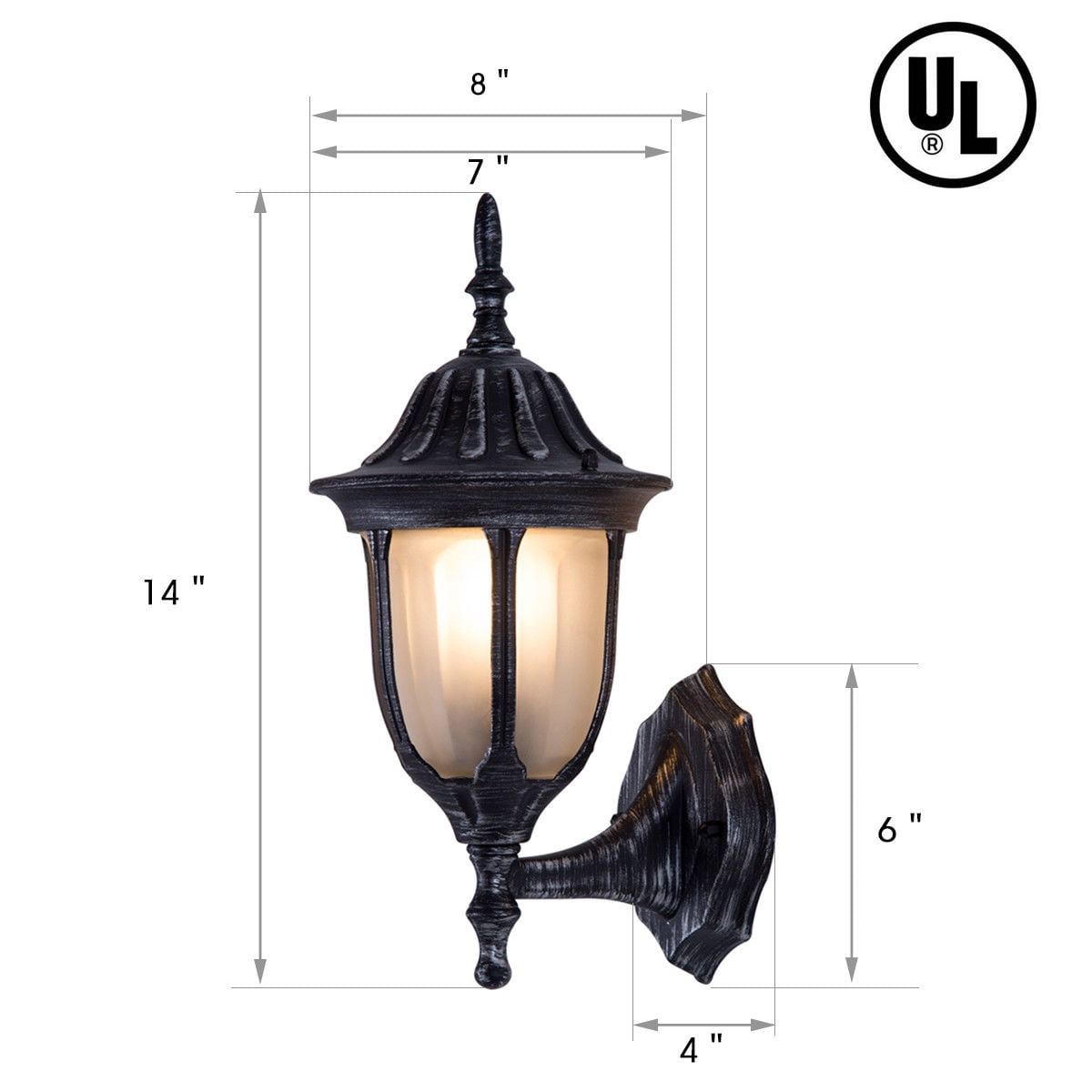 Costway outdoor garages front porch sale light exterior wall light