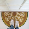 thumbnail image 2 of Creative Co-Op Natural Coir Lemon Slice Shaped Doormat, Multicolor, 2 of 3
