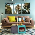 thumbnail image 3 of Idea4wall 3 Piece Tropical Canvas Wall Art Palm Tree Canvas Prints Modern Home Wall Decor, 16"x24", 3 of 5