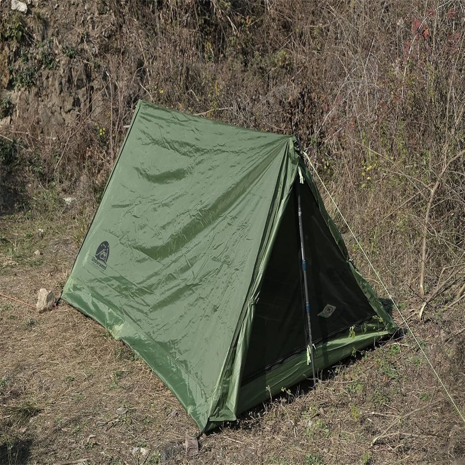 2-Person Trekking Pole Tent for Backpacking - Ultralight A-Frame Backpacking Tent, Two Person Waterproof Hiking Tent for Camping, Lightweight Camping Tent for Scouts