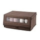 thumbnail image 2 of Caja de almacenaje cama plegable apilable, caja de almacenamiento de a prueba de polvo, no tejido, armario, organizador de ropa Café Macarena Almacenamiento de zapatos, 2 of 8