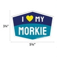 thumbnail image 2 of I Love My Morkie Hexagon Shaped Magnet, 2 of 3