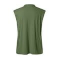 thumbnail image 5 of Workout Tank Tops Men Lightweight Breathable Quarter Zip Collared Sleeveless Polo Shirt Athletic Running Gym Tanks, 5 of 6