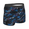 thumbnail image 2 of KLL Blue Sports Car Men's Cotton Boxer Briefs Underwear-Large, 2 of 8