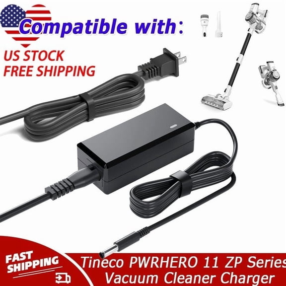 AC Adapter Charger Compatible with Tineco PWRHERO 11 ZP Series Vacuum Cleaner Power Supply
