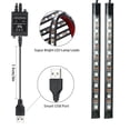 thumbnail image 4 of Riwesomey Tira de luces LED para coche, lámpara de cadena, atmósfera, resistente al agua, tira de luces LED, Control remoto, lámpara 5050 9LED Bombillas para automóviles Riwesomey VI000785-00, 4 of 6