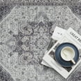 thumbnail image 3 of ZACOO 4'x6' Distressed Vintage Area Rug Persian Non-Shedding Low Pile Bedroom Living Room Dining Room Home Office Area Rug Floral Rug, Gray, 3 of 8