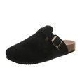 thumbnail image 1 of New Camel Classic Closed Toe Mule Slippers Flock Fashion Brown Cork Sandals Unisex, 1 of 1
