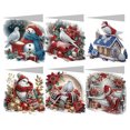 thumbnail image 1 of Kit Tarjeta Pintura Diamantes Imitación Artesanal 6 Uds. Muñeco Nieve Navidad, 1 of 9