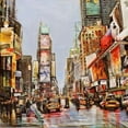 thumbnail image 2 of Times Square Jam Poster Print by John B. Mannarini (24 x 24), 2 of 2