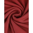thumbnail image 5 of DARING DIVA Polka Dot Long Mesh Sheer Sleeve Slim Fit Bodysuits S Dark Red, 5 of 6