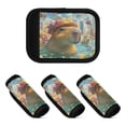 thumbnail image 2 of Luggage Handle Wrap for Suitcase 2-Pack Includes Back Information Card Cute Joyful Capybaras, 2 of 6