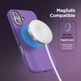 thumbnail image 5 of Encased Silicone Grip Case for iPhone 16 with Removable Magnetic Phone Holder (Compatible with MagSafe) - Purple, 5 of 8