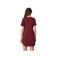 thumbnail image 3 of Women's Pure Color Short Sleeve Casual Pajamas Homewear, 3 of 6