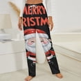 thumbnail image 3 of Merry Christmas Gnome Tree Winter Female Pants Flannel High Waist Women Pants Lady Warm Straight Leg Plush Trousers, 3 of 7