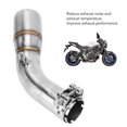 thumbnail image 4 of Motorcycle Exhaust Middle Pipe Rustproof Heat Resistant Low Noise Replacement For SUZUKI SV650 SV650X 2016 ? 2021, 4 of 5