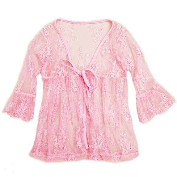 Wenchoice Pink Lace Wrap Top M(3-4Y)