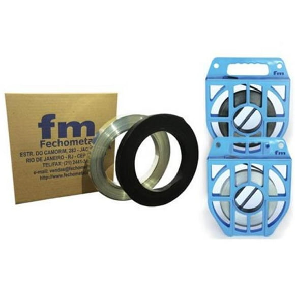Fechometal USA 3/4" x 0.03 x 100' 304 Stainless Steel Band