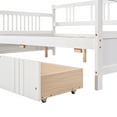 thumbnail image 4 of Segmart Captain's Bed Twin Daybed with 2 Storage Drawers, White, 4 of 9