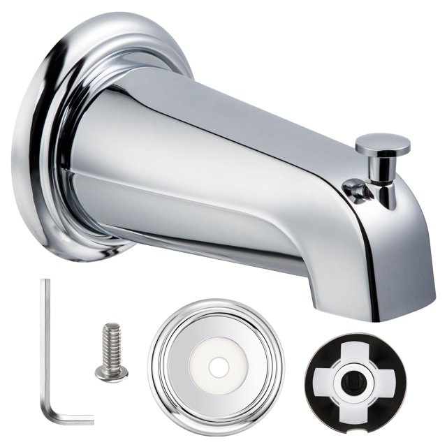 Desviador con caño de tubo Dreyoo sin cordones para Kohler GP85556-CP, cromado