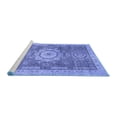 thumbnail image 2 of Ahgly Company Machine Washable Indoor Rectangle Abstract Blue Modern Area Rugs, 6' x 9', 2 of 4