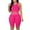 Hot Pink, variant on Workout Sets for Women 2 Piece Seamless Ribbed Crop Tank Top Sport High Waist Biker Shorts GYM Yoga Exercise Outfits Hot Pink XXL