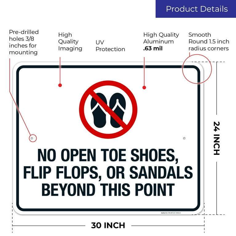 No open toe shoes discount