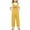 Yellow, variant on Kids Jumpsuit for Girls Casual School Romper Letter Print Bib Pants with Pockets for Everyday Wear Girls Jumpsuits Size 9-10 Years