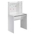 thumbnail image 1 of Pemberly Row Student Desk with Magnetic Bulletin Board and Shelves in White Wood, 1 of 8