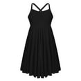thumbnail image 5 of TSSOE Kids Girls Cross Back Camisole Ballet Dance Leotard Tutu Dress Modern Lyrical Dancewear Costumes Black 2-3, 5 of 7