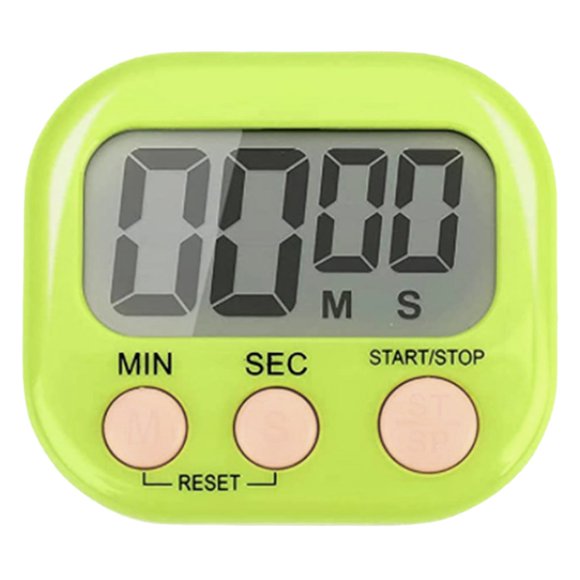 Digital Kitchen Timer Large Display Kitchen Timers for Cooking Wind up Timer Sand 30 Sec Sand Timers for Kids Large 3 Minute Timer Bulk 1Pack Small Digital Kitchen Timer Back And ON/Off Minute Second