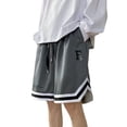 thumbnail image 3 of Pantalones cortos de verano para hombre, holgados, informales, versátiles, de color sólido, pantalones casuales versátiles, pantalones deportivos, pantalones recortados, 3 of 5