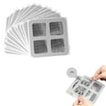 thumbnail image 2 of 10 Pcs Disposable Hair Drain Stickers, Drain Cover Hair Catcher, Shower Drain Hair Catcher Mesh Stickers, Disposable Shower Drain Cover Hair Catcher for Bathroom Laundry Bathtub Kitchen, 3.93"x3.93", 2 of 6