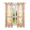 thumbnail image 7 of Yayeee Window Curtains Set of 2 for Living Room Light Filtering 63"x42", Light Pink Stars, 7 of 7