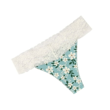

Female Panties Low Waist V Shaped Lace Sexy G String Breathable Underwear Spring Summer Underpanties For Women